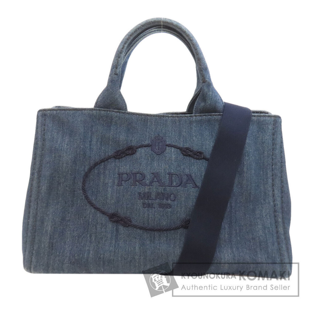 Prada Canapa Handbag Denim